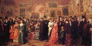 William Powell  Frith Private View of the Royal Academy 1881 Spain oil painting artist